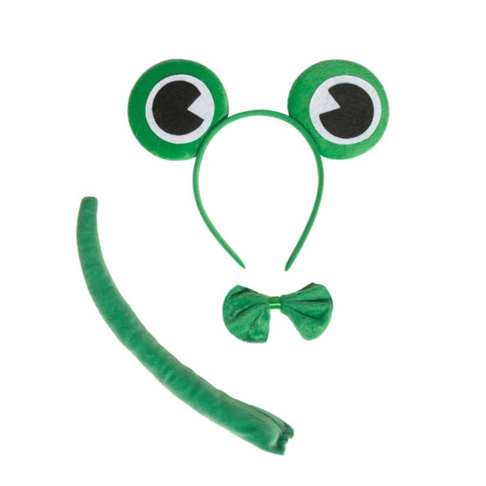 Eläinsetti Sammakkolisko (pääpanta, rusetti ja häntä)