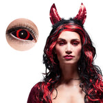 Piilolinssit 6kk, Sclera Black & Red