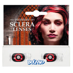 Piilolinssit 6kk, Sclera Black & Red