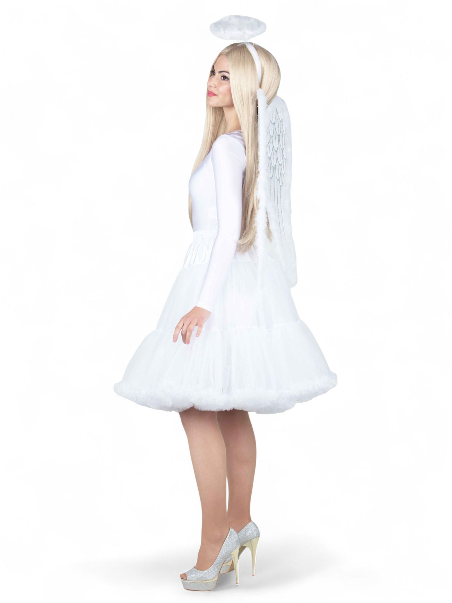 Tyllihame Deluxe Long, valkoinen (UV)