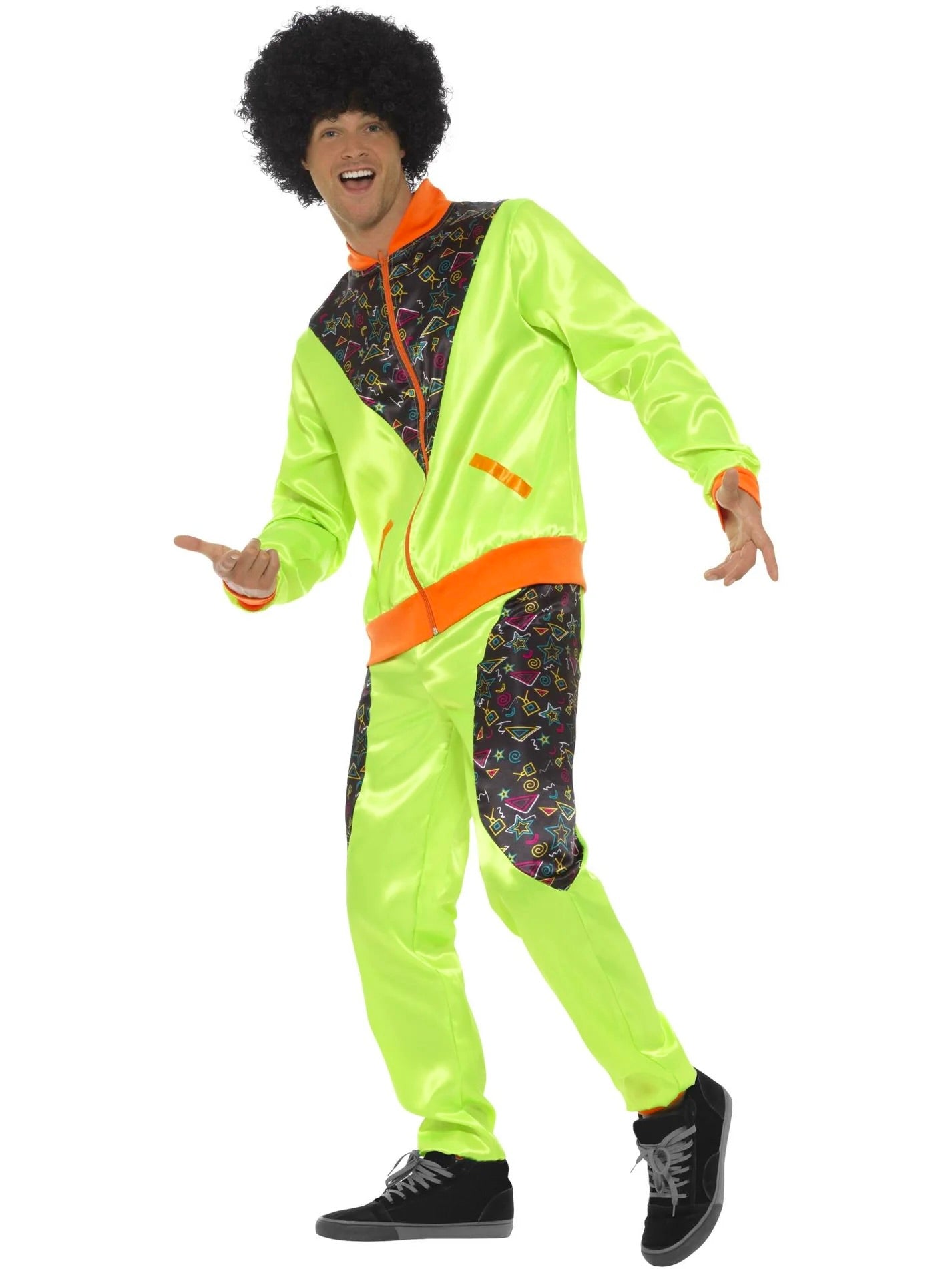 1980-luvun tuulipuku, neonvihreä (UV)