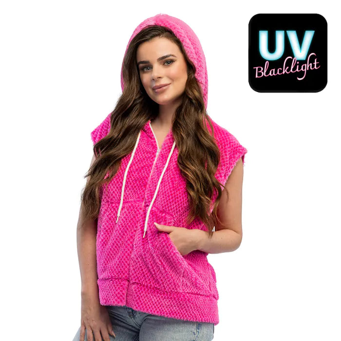 Pörröinen liivi Pink (UV)