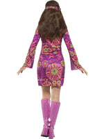 Hippiasu Woodstock (mekko, huivi ja peace-merkki)