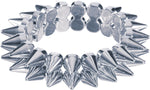 Joustava rannekoru Silver Spikes