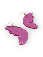 Ruffle Army korvakorut Butterfly Wings, blush pink