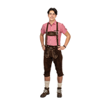 Aidot Oktoberfest Lederhosen nahkahousut, pitkälahkeinen ruskea