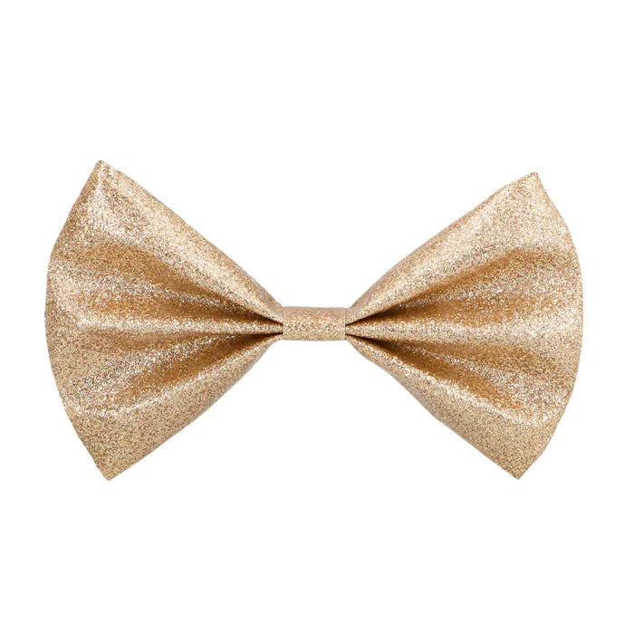 Glitterpintainen rusetti, vaalea kulta