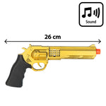 Leikkipistooli äänitehosteella Golden Viper (26cm)