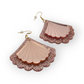 Ruffle Army korvakorut Super Shiny Seashell, rose gold