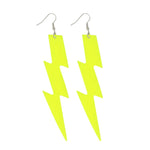 Isot bilekorvikset koukuilla Neon Lightning, neonkeltainen (UV)