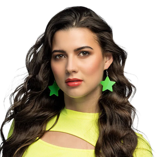 Bilekorvikset Neon Star, vihreä (UV)