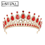 Metallinen tiara Royal Luxury Ruby
