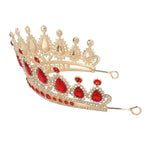 Metallinen tiara Royal Luxury Ruby