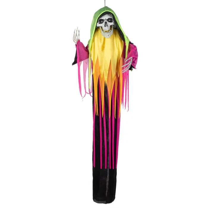 Halloweenkoriste Neonvärinen Viikatemies (120cm)