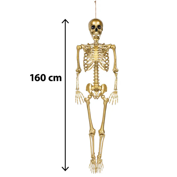 Jättikokoinen luuranko, kulta (160cm)