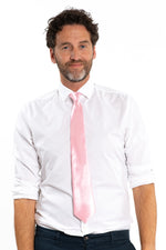 Kravatti kuminauhalla, baby pink
