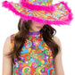 Leveälierinen hippihattu Summer Of Love (UV)