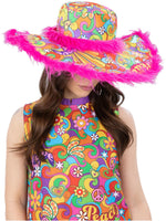 Leveälierinen hippihattu Summer Of Love (UV)