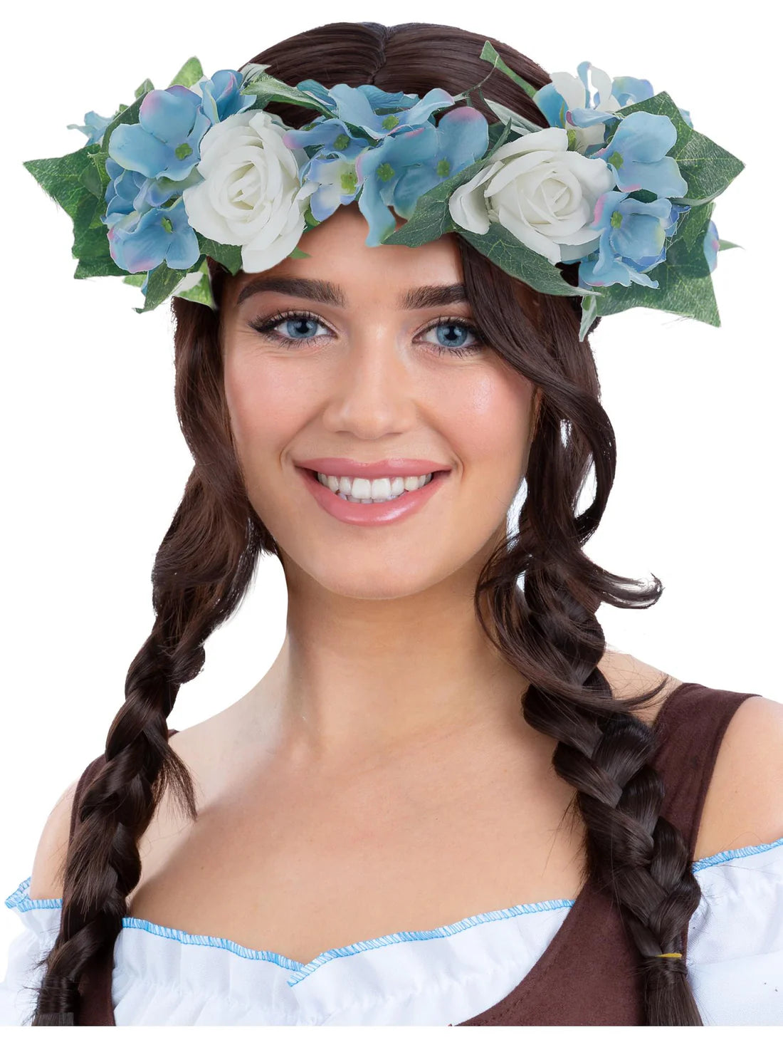Runsas ja muhkea kukkaseppele Blue & White Beer Maiden