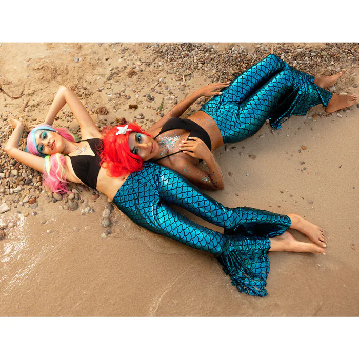 Uv-valoissa hehkuva peruukki Neon Mermaid