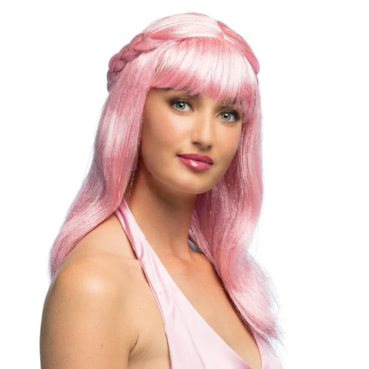 Peruukki tinseleillä Glitterprinsessa