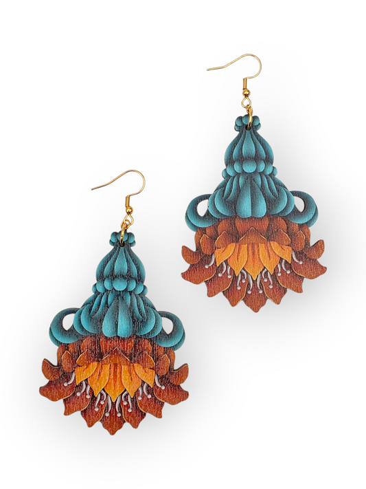 SOLA VISUALS korvakorut Doris, turkoosi