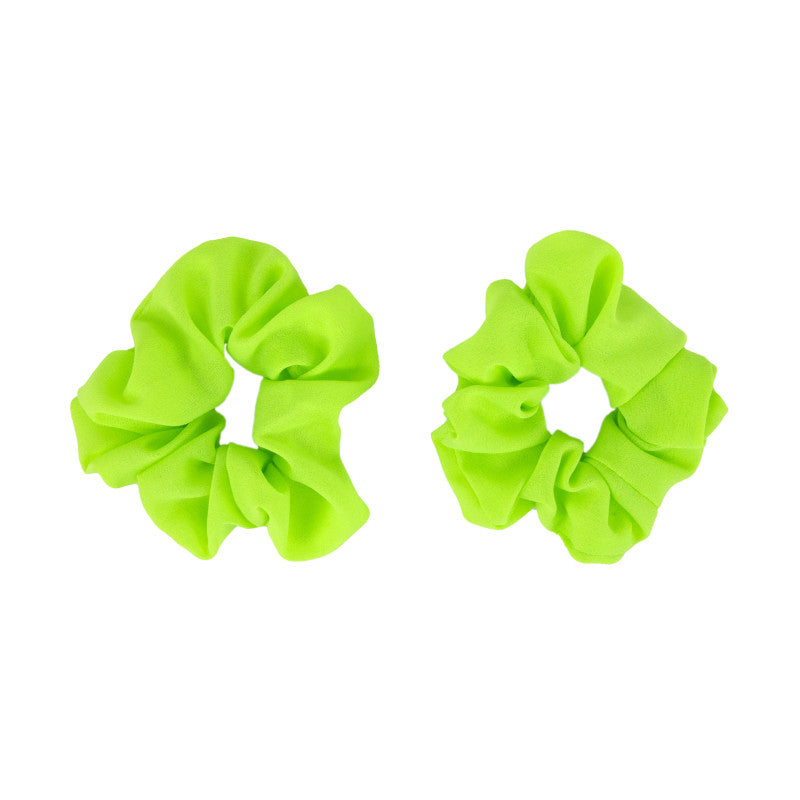 Neonväriset scrunchiet 2kpl, neonvihreä (UV)