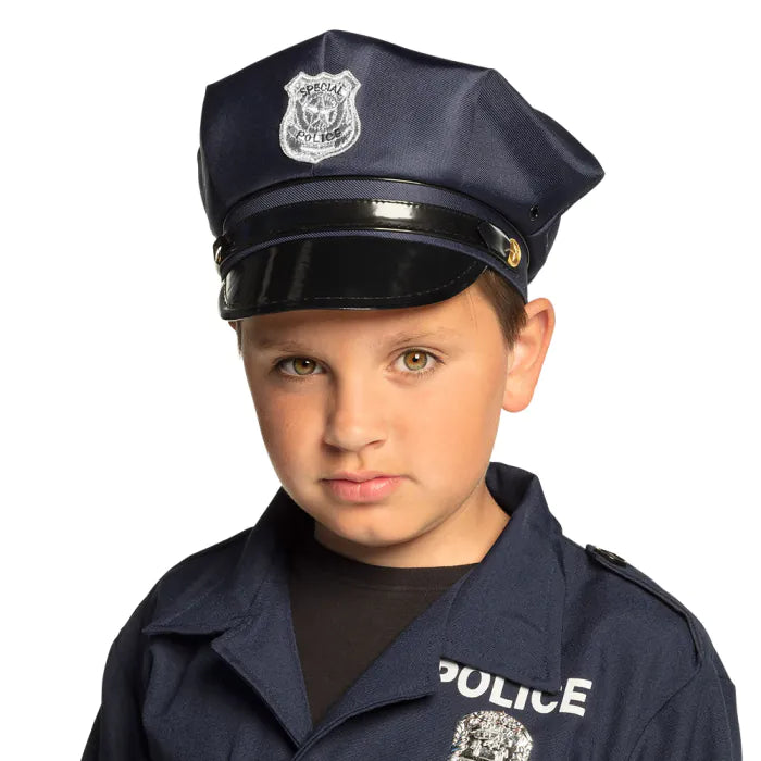 Poliisin hattu lapsille, säädettävä koko