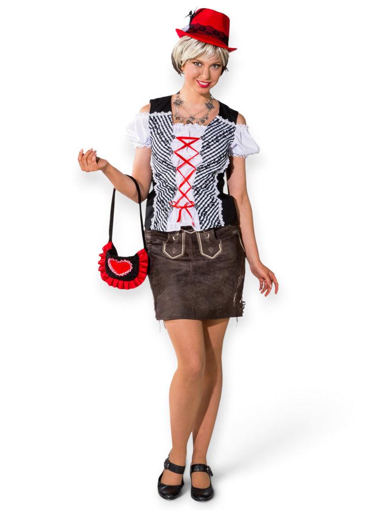 Oktoberfest hame aitoa nahkaa, ruskea
