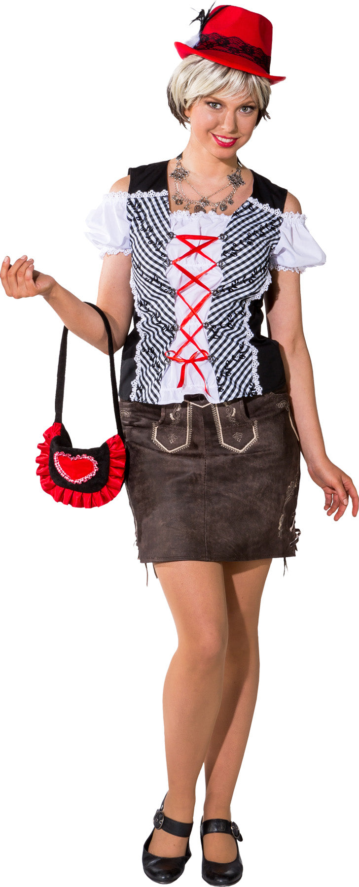 Oktoberfest hame aitoa nahkaa, ruskea