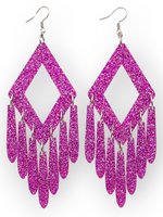 Ruffle Army korvakorut Twinkle Fringe, fuksia