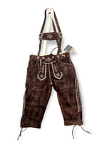 Aidot Oktoberfest Lederhosen nahkahousut, pitkälahkeinen ruskea