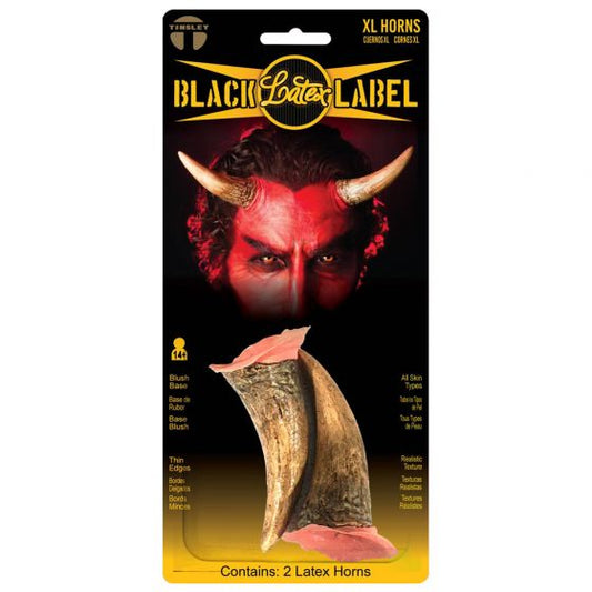 BLACK LABEL Lateksisarvet Devil XL