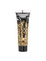 MoonGlow holografinen glittergeeli Sparkling Gold