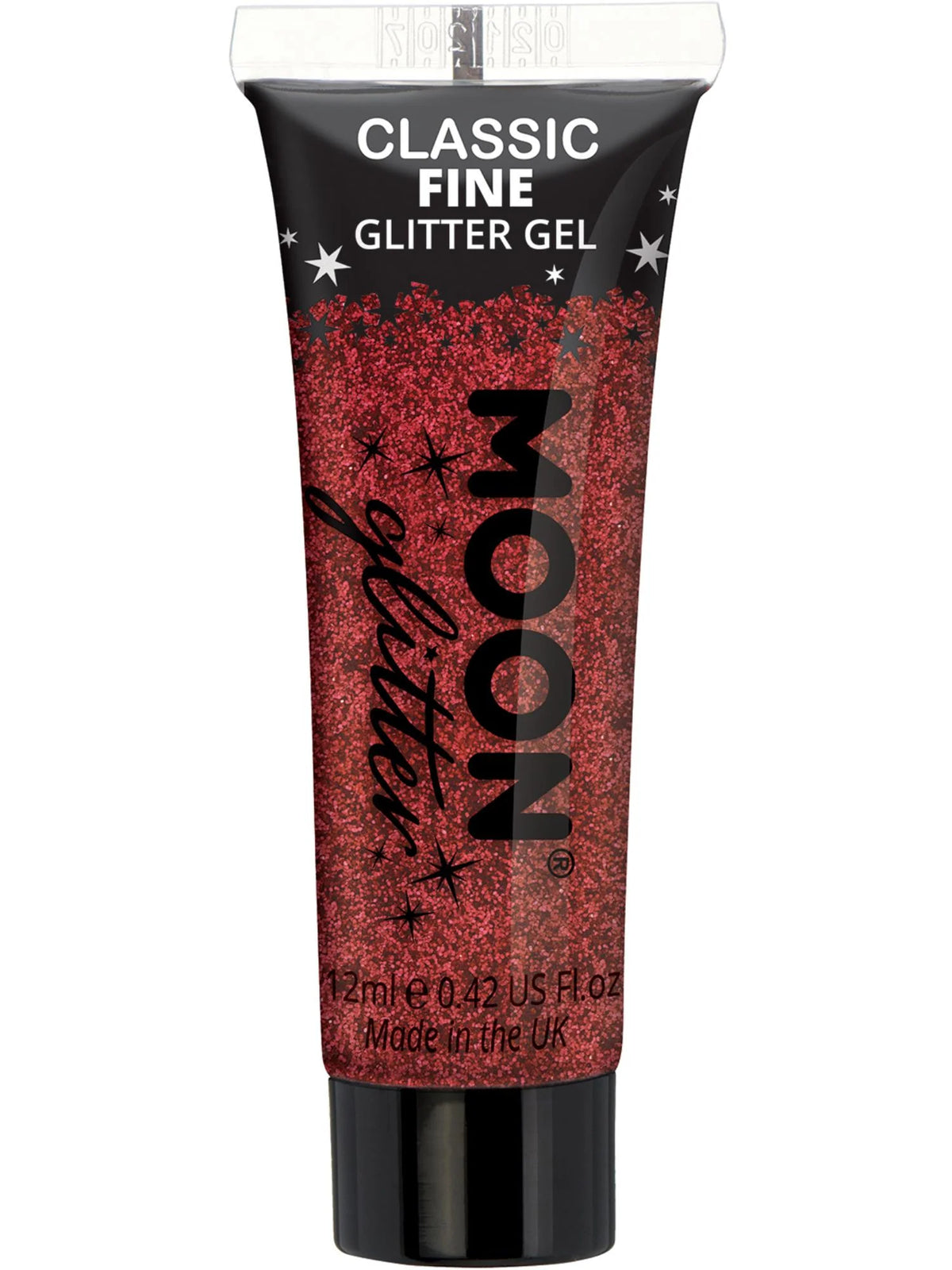 MoonGlow hienojakoinen glittergeeli Red Love
