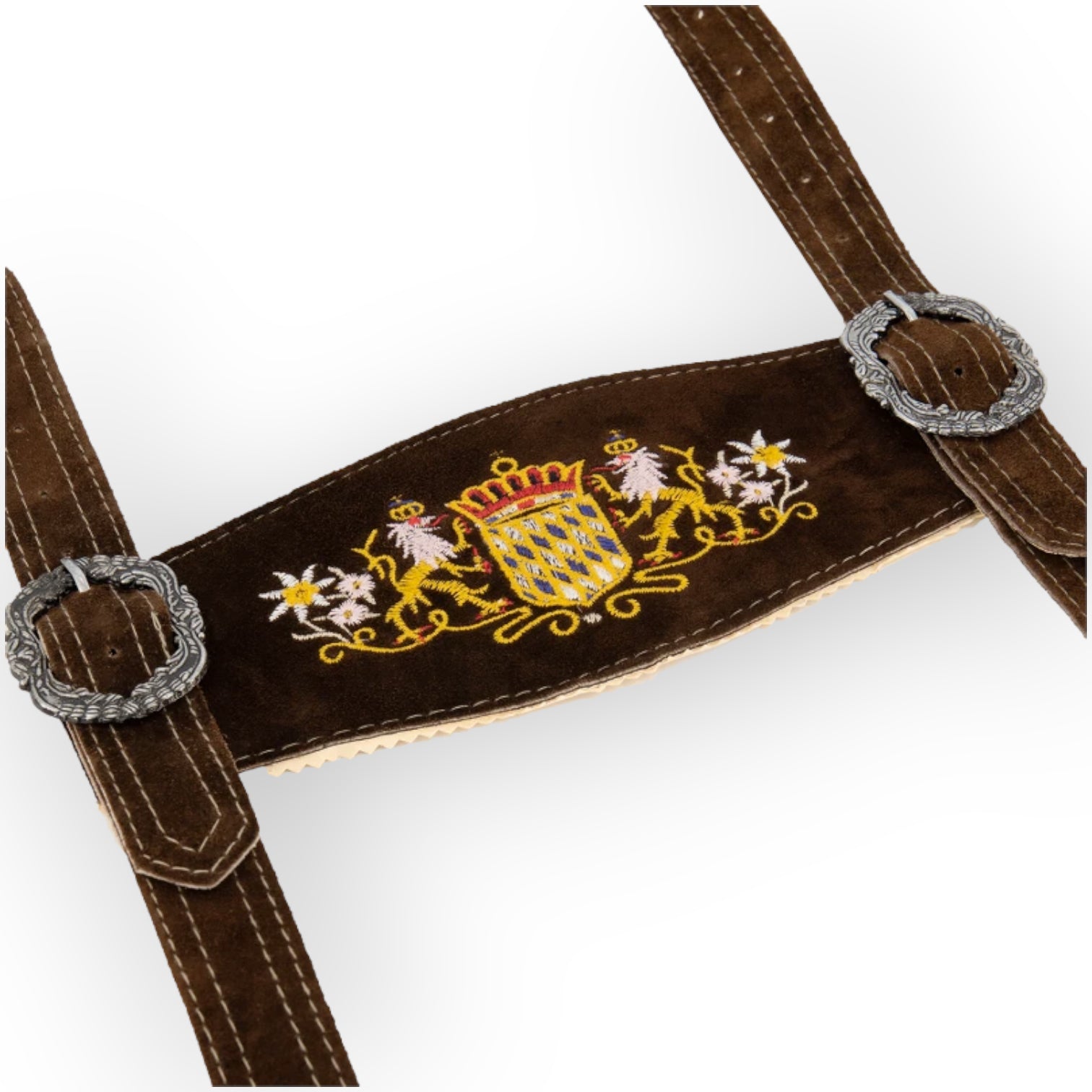 Aidot Oktoberfest Lederhosen nahkaiset henkselit, ruskea