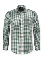 Oktoberfest ruudullinen kauluspaita Premium, vihreä (M-5XL)