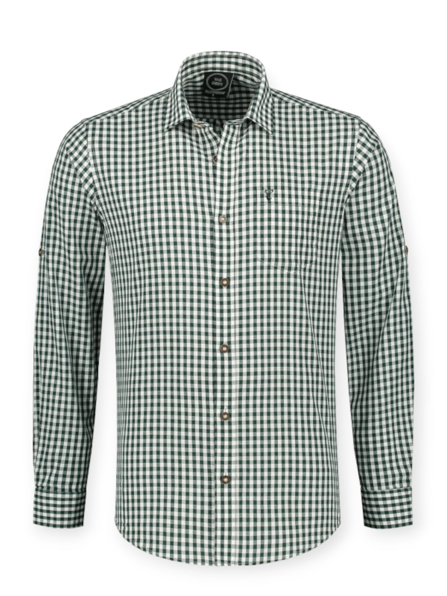 Oktoberfest ruudullinen kauluspaita Premium, vihreä (M-5XL)