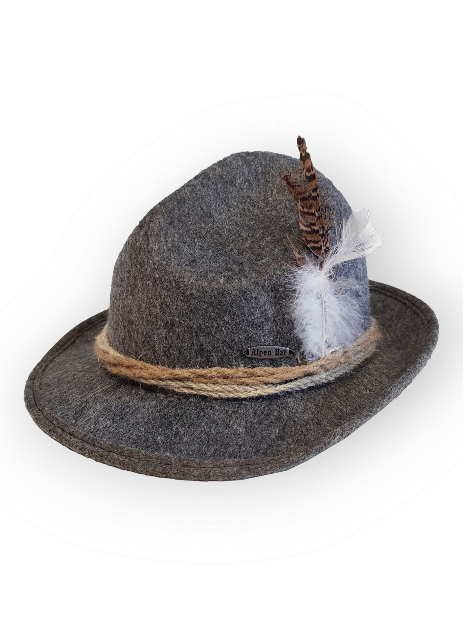 Oktoberfest-hattu Alpen, harmaa