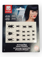 Siirtokuvatatuoinnit Creepy Bugs (18kpl)