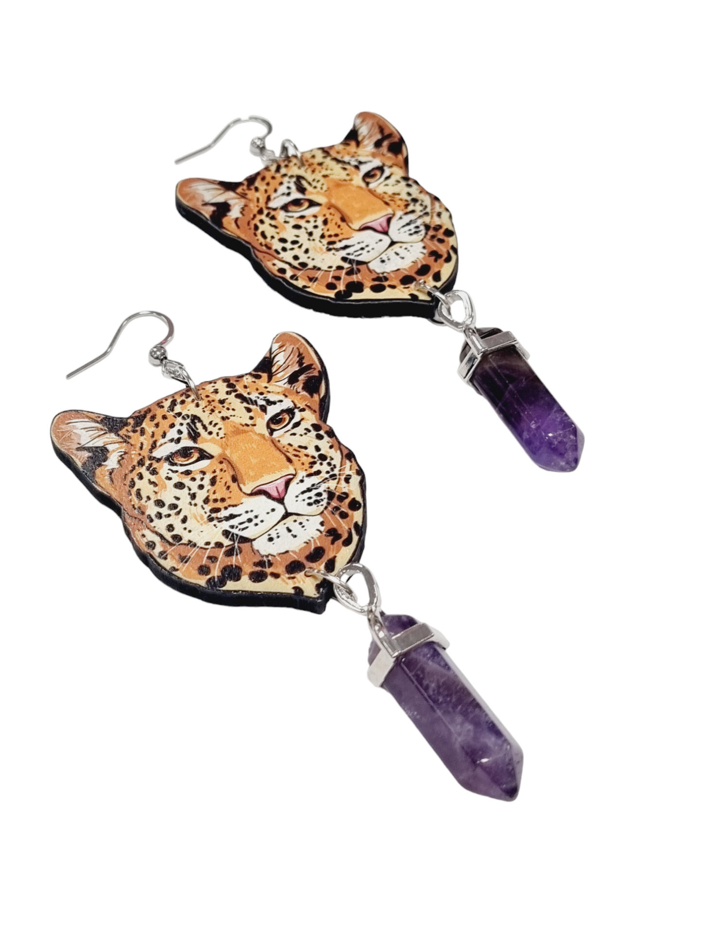 JenniMariaKyllikki korvakorut Leopard, violetti