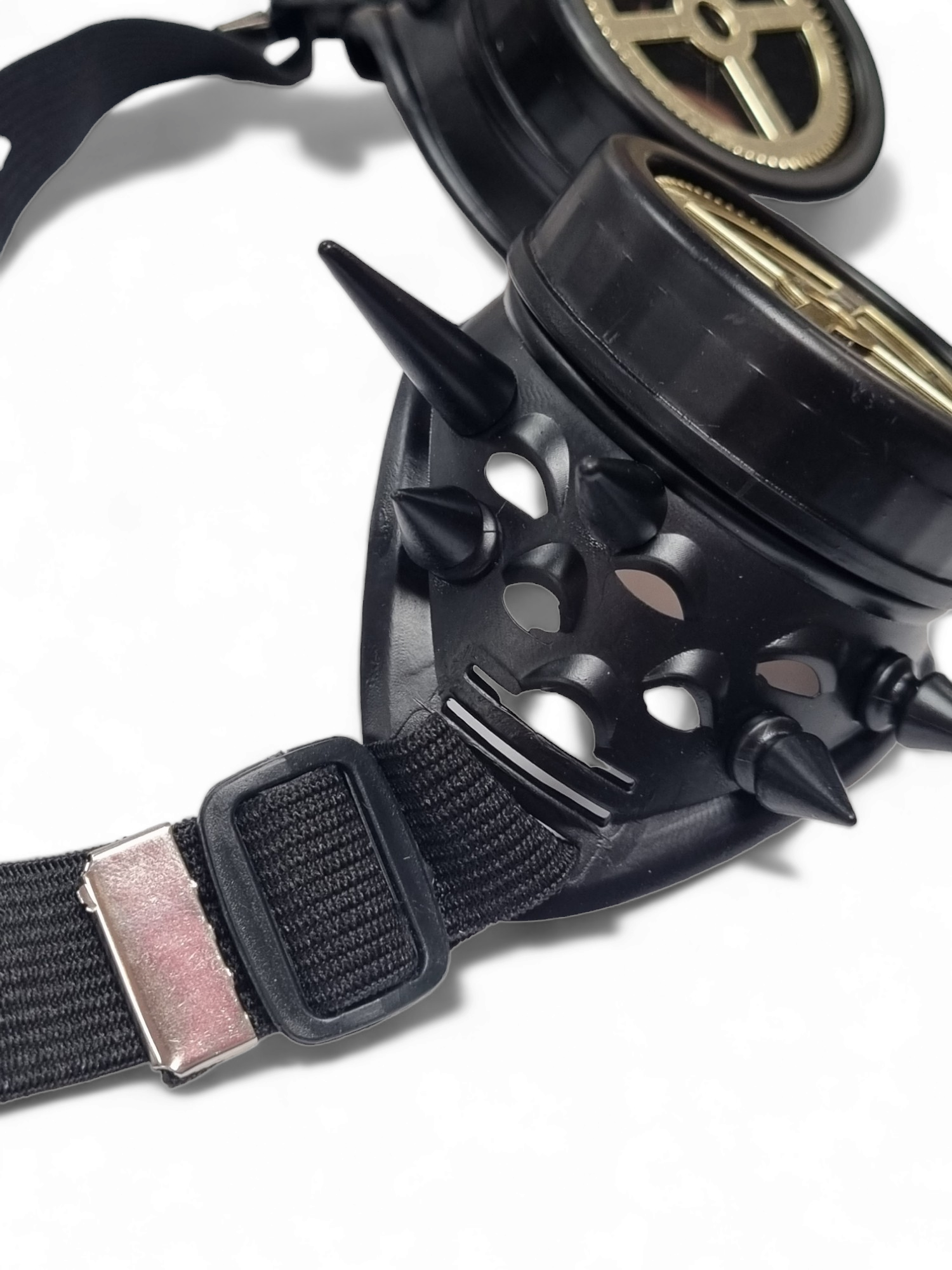 Steampunk Gogglesit, matte black & gold