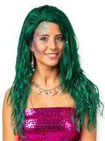 Peruukki Green Mermaid