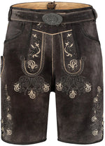 Aidot Oktoberfest Lederhosen nahkahousut, harmaa