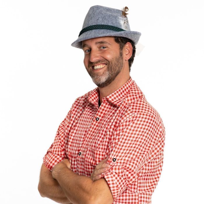 Oktoberfest-hattu Bayern, harmaa