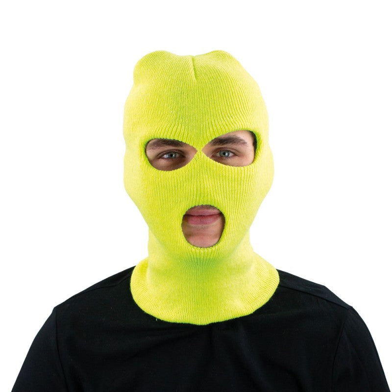 UV-reaktiivinen balaclava, neonkeltainen