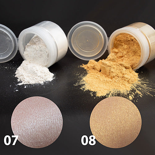 GRIMAS Colour Powder Pearl (vedenkestävä irtopuuteri) 07, helmiäishopea 10ml
