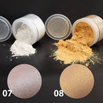 GRIMAS Colour Powder Pearl (vedenkestävä irtopuuteri) 08, helmiäiskulta 10ml