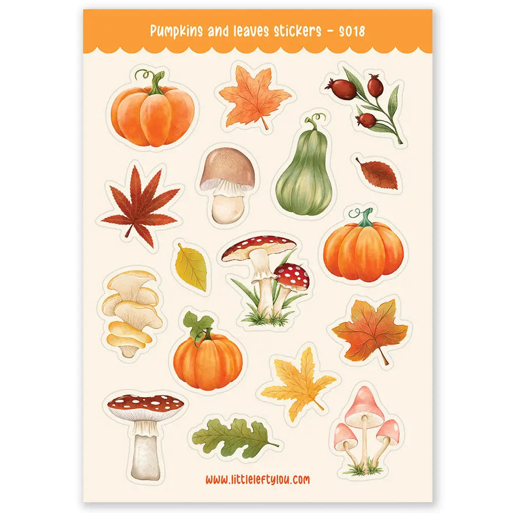 Tarra-arkki Pumpkins & Leaves