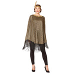 Poncho ja sulkapanta Art Deco